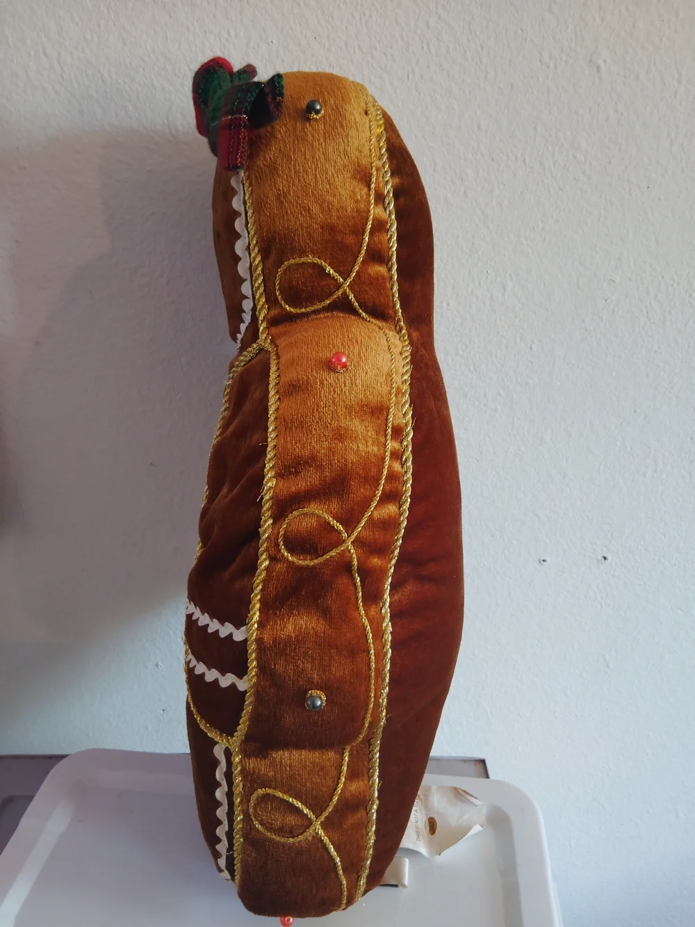 Vintage ITR Gingerbread Girl Holiday Plush/Pillow